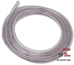 Unreinforced PVC 1/4-Inch-ID x 3/8-Inch OD Food Grade Clear Vinyl 10 Ft