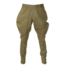 Khaki Horse Riding Polo Pants Mens Baggy Breeches Sports Pants Hinting Trousers