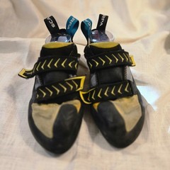 Scarpa Vapor V Climbing Shoes Size 43 USM10 USW11 Yellow Black Italy Bouldering