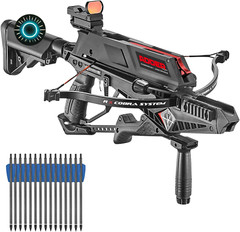 EK Archery Repeating Adder Crossbow 130 lb Cross Bow with 5 Shot auto-loading…
