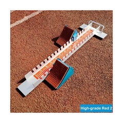 32in High-Level Starting Blocks 6 Angle Adjustable Pedals Aluminum Running Tr…