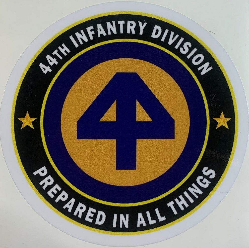 US Army 44th Infantry Division «Prepared in all Things» Sticker Waterproof D489