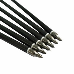 12X Fiberglass Crossbow Bolts Hunting Arrows For Shooting Practice Flat Nocks US
