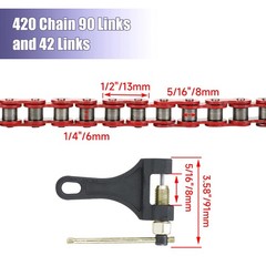 420 Chain 40 Tooth Sprocket 40Mm Replacement for Coleman BT200X CT200U-EX CT200U
