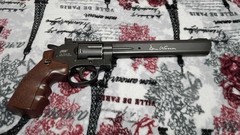 USED ASG 8 Inch Dan Wesson 6MM AIRSOFT revolver with power mod and accessories