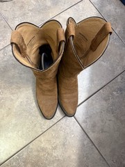 Brothers/Sons Brown Suede Western Cowboy Boots Men’s US 8.5D
