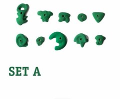 Groperz Beginner Route Setting Hand Holds Set A 10 Total Pieces