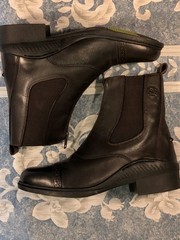 Ovation Aeros Zip Brown Calf Leather Paddock Boot Sz. 38 Womens 7-7.5 US