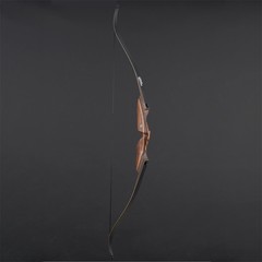 60″Archery Takedown Recurve Bow RH 25-60lb Wooden Riser for Hunting Shoot Target