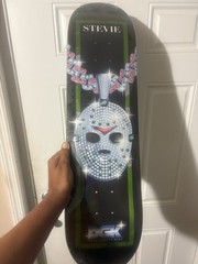 DGK Iced Out Jason Stevie Williams Skateboard Deck Bling 8.10 Hockey Mask