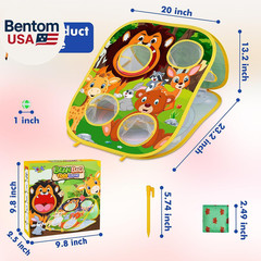 Animal Bean Bag Toss Game Toy Outdoor Toss Game, Family Party Party Supplies for
