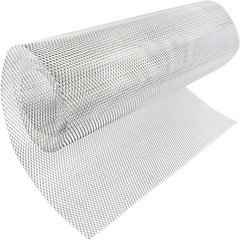 47 x 15.7 inches Car Grill Mesh Sheet Tone Aluminum 3 x 6 mm Rhombus Silver
