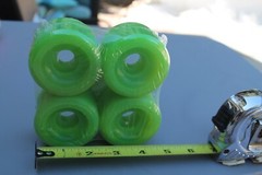 Neon Green 60mm Original 80’s Soft Cruiser Vintage Skateboard WHEELS – Set of 4