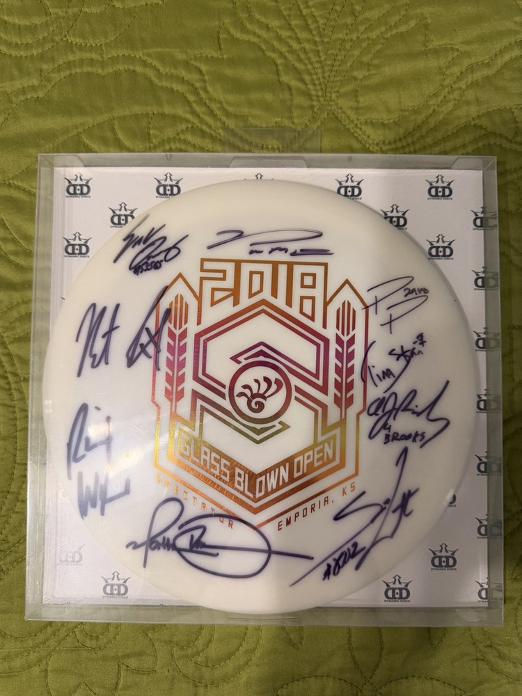 **1 of 1** Signed 2018 Glass Blown Open Disc