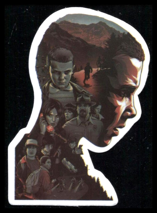 Stranger Things Eleven Sticker 3 Inches x 2 Inches Skateboard Decals