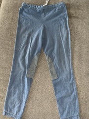 devon aire riding pants Pull On Blue Size XL Breeches Drawstring