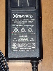 Hover-1 Astro H1-ATD Hoverboard Genuine OEM Power Cord Charger Ac Adapter 3-Pin