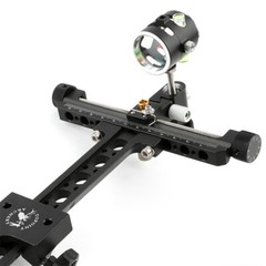 Compound Bow Sight Archery 4X lens 0.059″ Fiber Optic Pin Micro Adjust Hunting