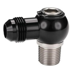8AN Male Flare Banjo to 3/8 NPT Stainless Steel Banjo Bolt 8AN to 3/8 NPT Black