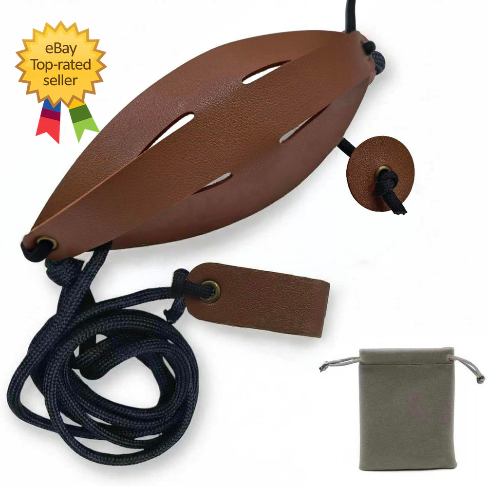 Shepherd Sling Durable Leather Rock Throwing Slingshot Long Distance Launcher
