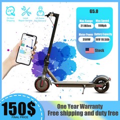 G5.0 Electric Scooter 36V 10.5AH High Capacity Battery 21Miles Long Range 19Mph