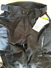 HWK Dual Sport Motorcycle Pants Men, Water Resistant Cordura Textile Size M/34