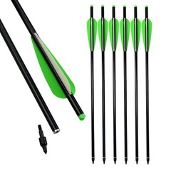 12Pcs Aluminum Crossbow Bolts 22» Target Hunting Practice Arrows for Outdoor