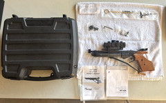 Baikal MP-46M .177 Single Stroke Pneumatic Match Air Pistol with Scope & Case