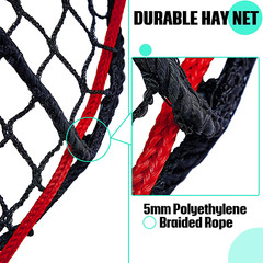 Hay Net Hay Bales Round Bale Hay Net Slow Feed 5 mm Thick Bale Knotless Large…
