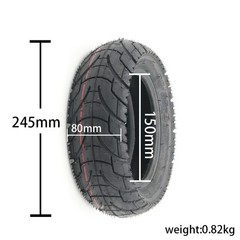 TUOVT 80/65-6 Tire & Inner Tube fit 10Inch 255×80 & 10×3 Electric Scooter Wheel