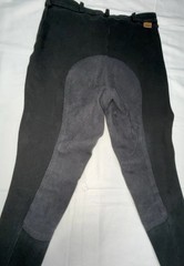 On Course Womens 32R (32 in Waist) Black Belt Loop Equestrian Riding Breeches