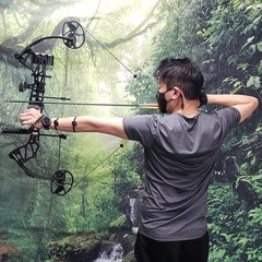 SAS Feud X 30-70 Lbs 19-31 Draw Length Compound Bow Pro Package for Hunting Fiel