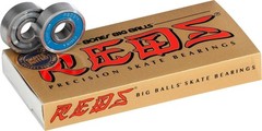 Big Balls Reds High-Performance Skateboard Bearings 8 Pack for Pro Skaters