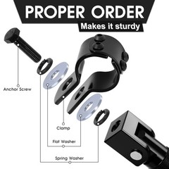 90 Degree Foldable Footpegs M8 Motorcycle Foot Pegs CNC Anti-Skid B Black