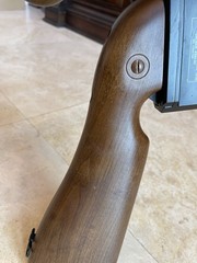 Thompson Submachine Air Gun 45MIAl No.1244194 in Black and Imitation Wood BB Gun