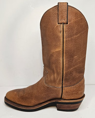 Vibram Chippewa Men’s Leather Western Cowboy Boots Brown Size 8.5 D 21008.