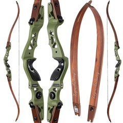 62″ ILF Takedown Recurve Bow 25-60lbs &Carbon Arrows Archery Hunting Competition
