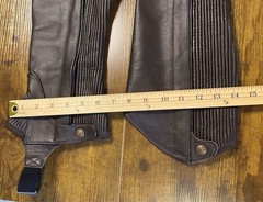 Ovation Leather Half Chaps Brown Medium Equestrian Riding Gear
