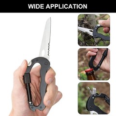 Multitool Carabiner with Pocket Knife Keychain Clip Screwdriver Bottle Opener US