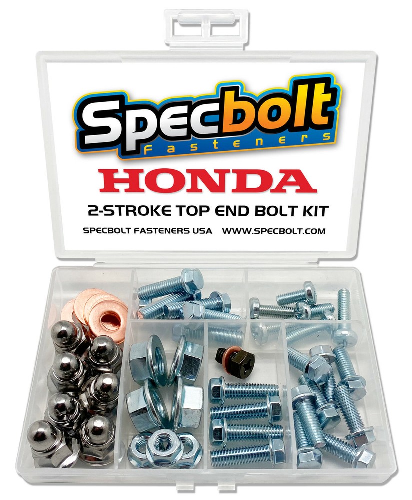 Honda CR125 Top End Engine Bolt Kit CR 125 125R 125M CR125R CR125M Zinc Rebuild