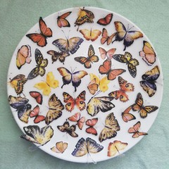 40pcs Clear Transparent Butterfly Sticker Pack For Scrapbooking , Glass Bottle