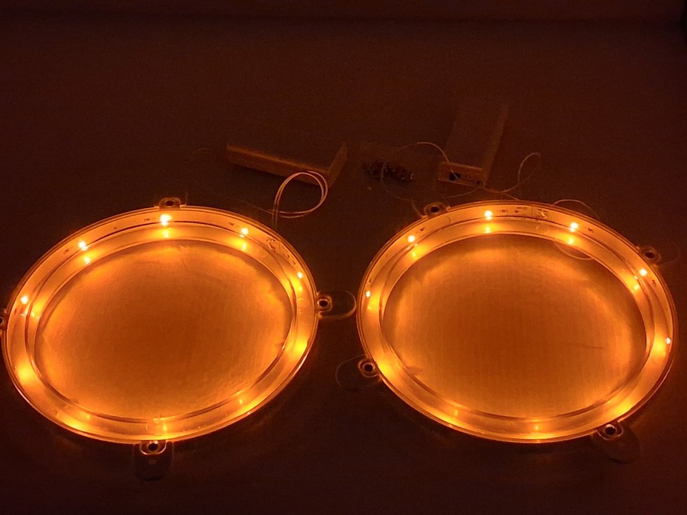Cornhole Led Lights set Amber Orange Color