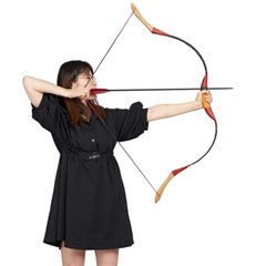 Archery Traditional Recurve Bow 15-50lbs.Longbow Horsebow for Hunting Practice