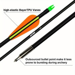 52″ RTH Recurve Bow and Arrow Set Archery for Beginner Outdoor Hunting Play Gift