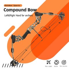 Compound Bow Set 20-70lbs Adjustable 320fps IBO Adult Beginners Hunting Target