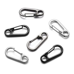 10 Pcs Mini Heavy Carabiner Snap Hook Clip Aluminum Outdoor Camping Key Chain US