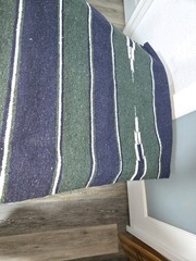 Blue and Green Cotton Blend Horse Saddle Blanket 60×30