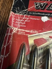 Original Wasp Series IV 3 Blade 125 grain Broadhead Set – #1503SS – NOS 6 Pack