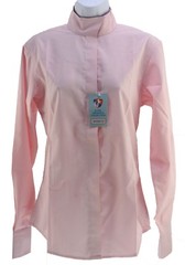 Royal Highness Equestrian Show Shirt Long Sleeve Pink Women’s Size 34 New NWT