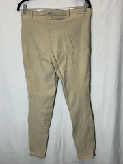 WOMENS DEVON-AIRE 34L REGULAR BEIGE BREECHES HIGH WAIST FRONT ZIP C24